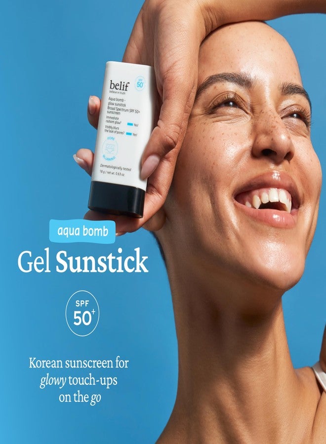 بليف أكوا بومب واقي شمس نياسيناميد SPF 50+ PA++++ – واقي شمس كوري للوجه مع حمض الهيالورونيك، لا يترك طبقة بيضاء، لمسة نهائية مخملية خفيفة، حماية يومية من الأشعة فوق البنفسجية، توهج شبه مطفي، 0.63 أونصة - Image 2